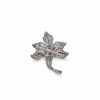Antique Floral Pearl Brooch