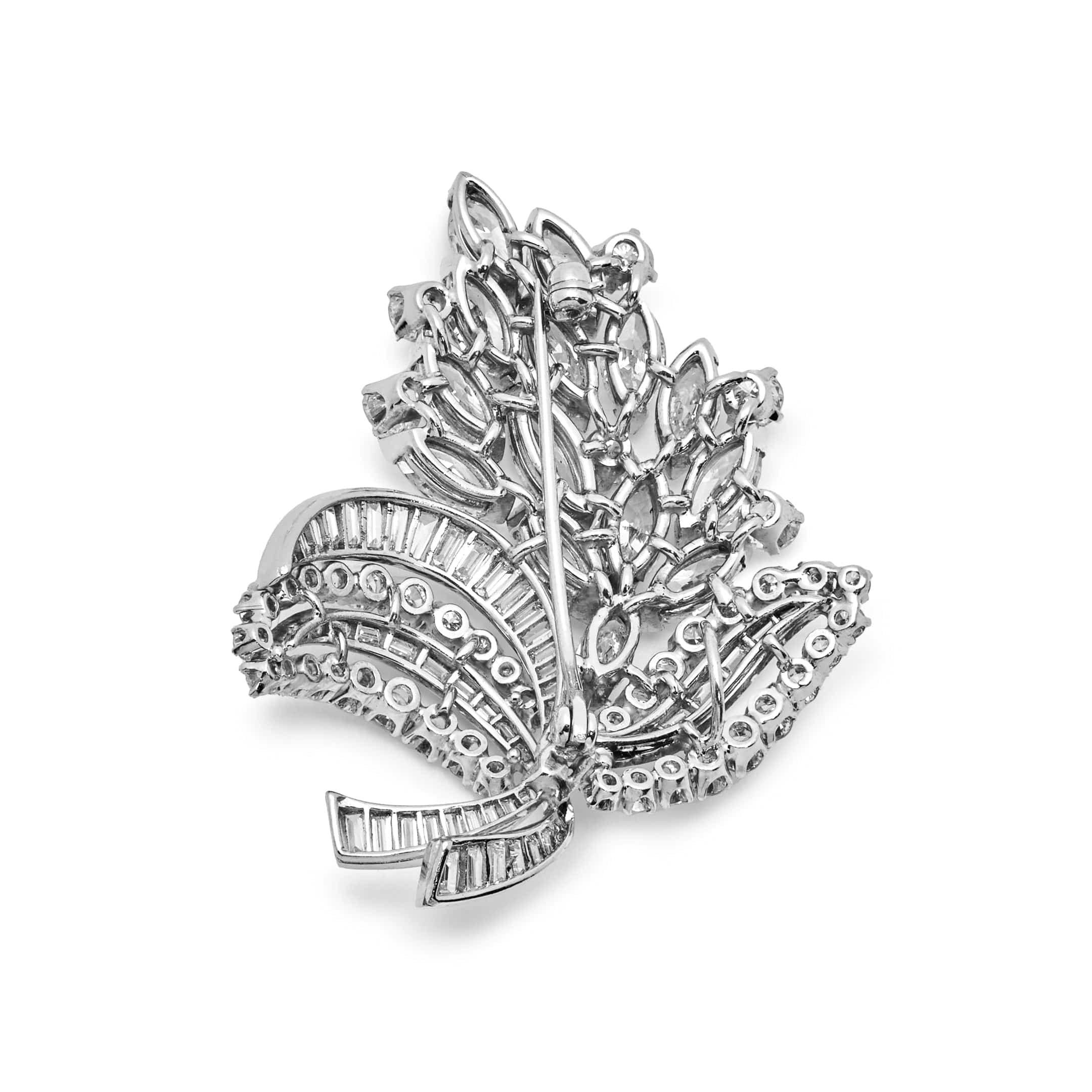 Vintage Diamond Bouquet Brooch