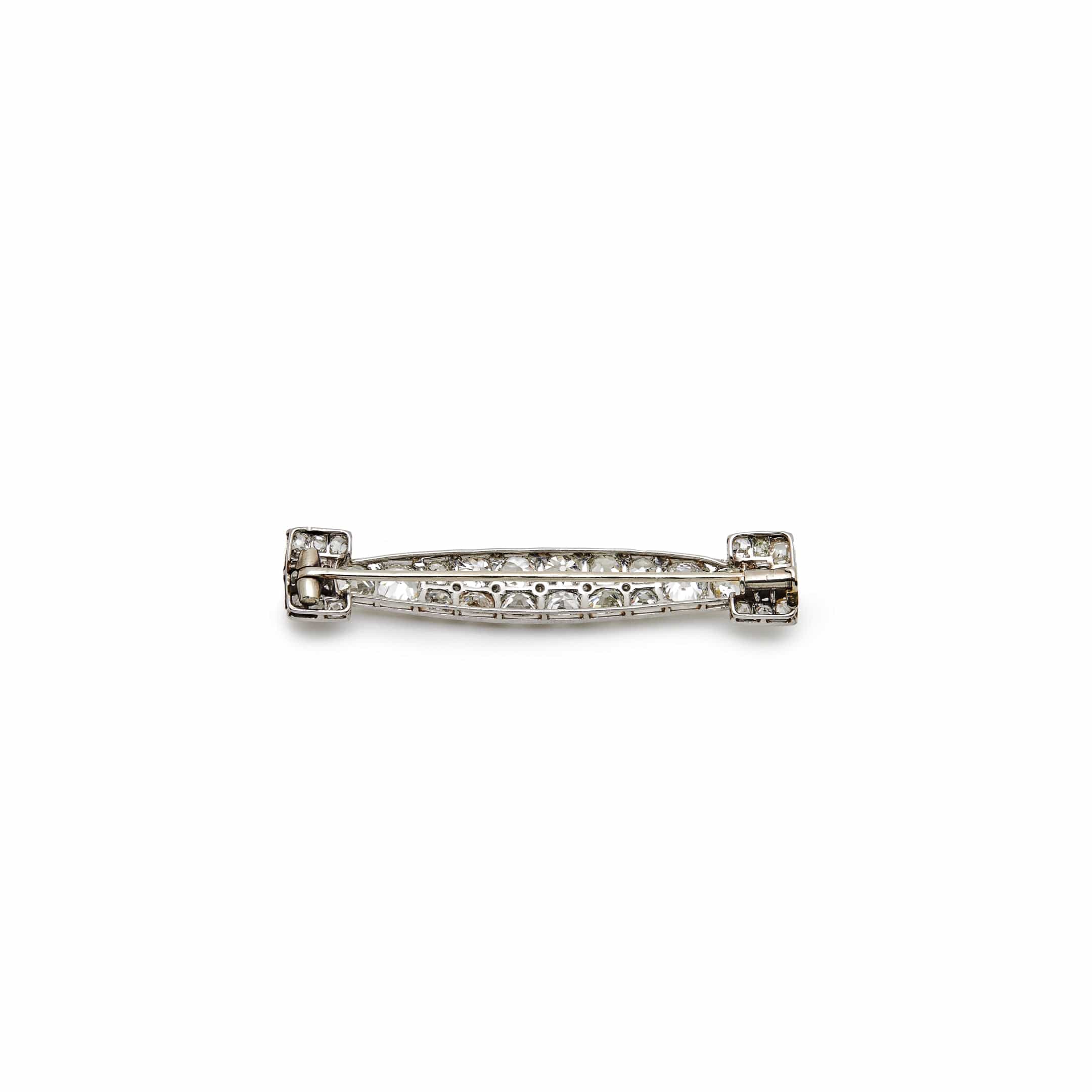 Old Mine-Cut Diamond Antique Brooch