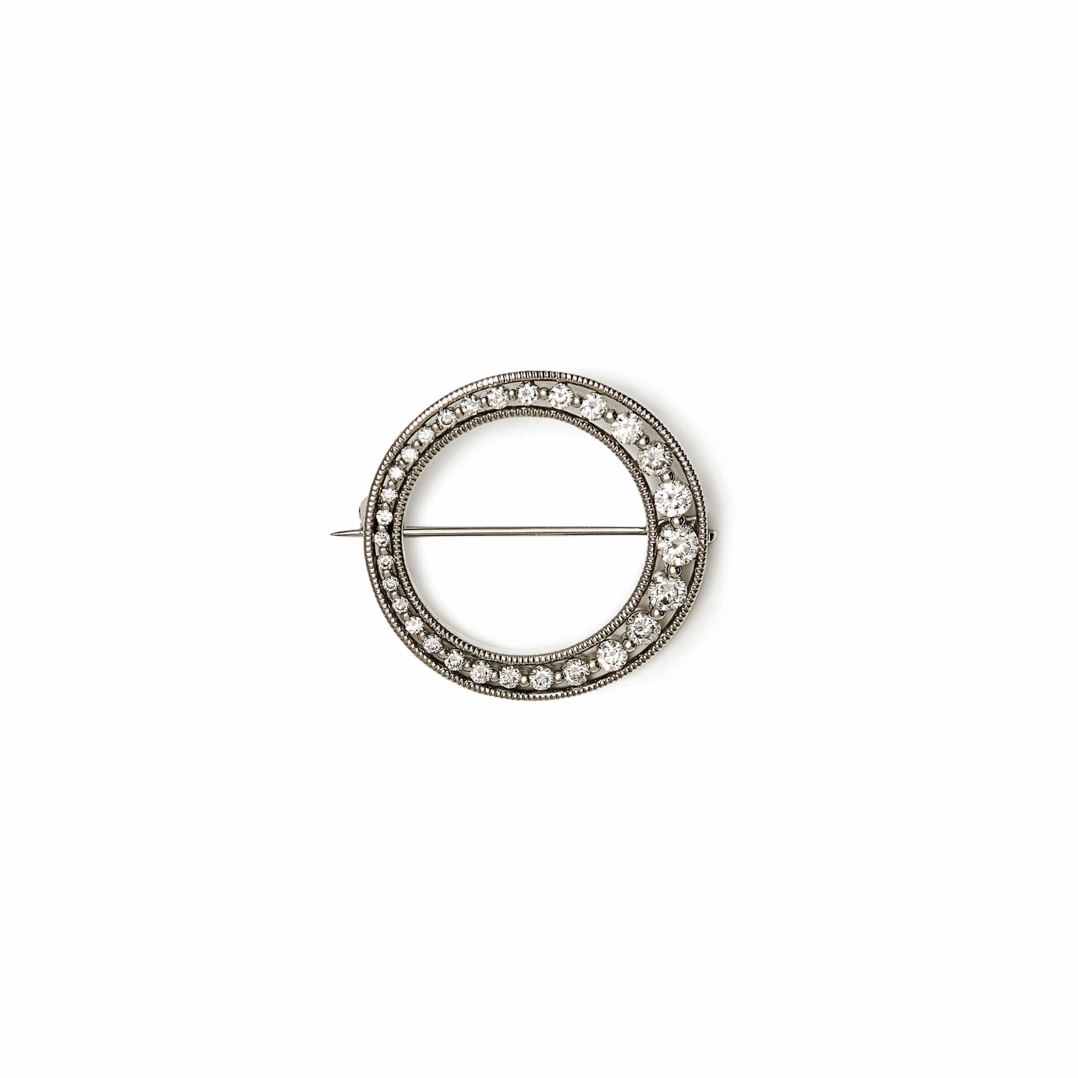 Vintage Crescent Brooch