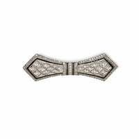 Vintage Black and White Diamond Brooch