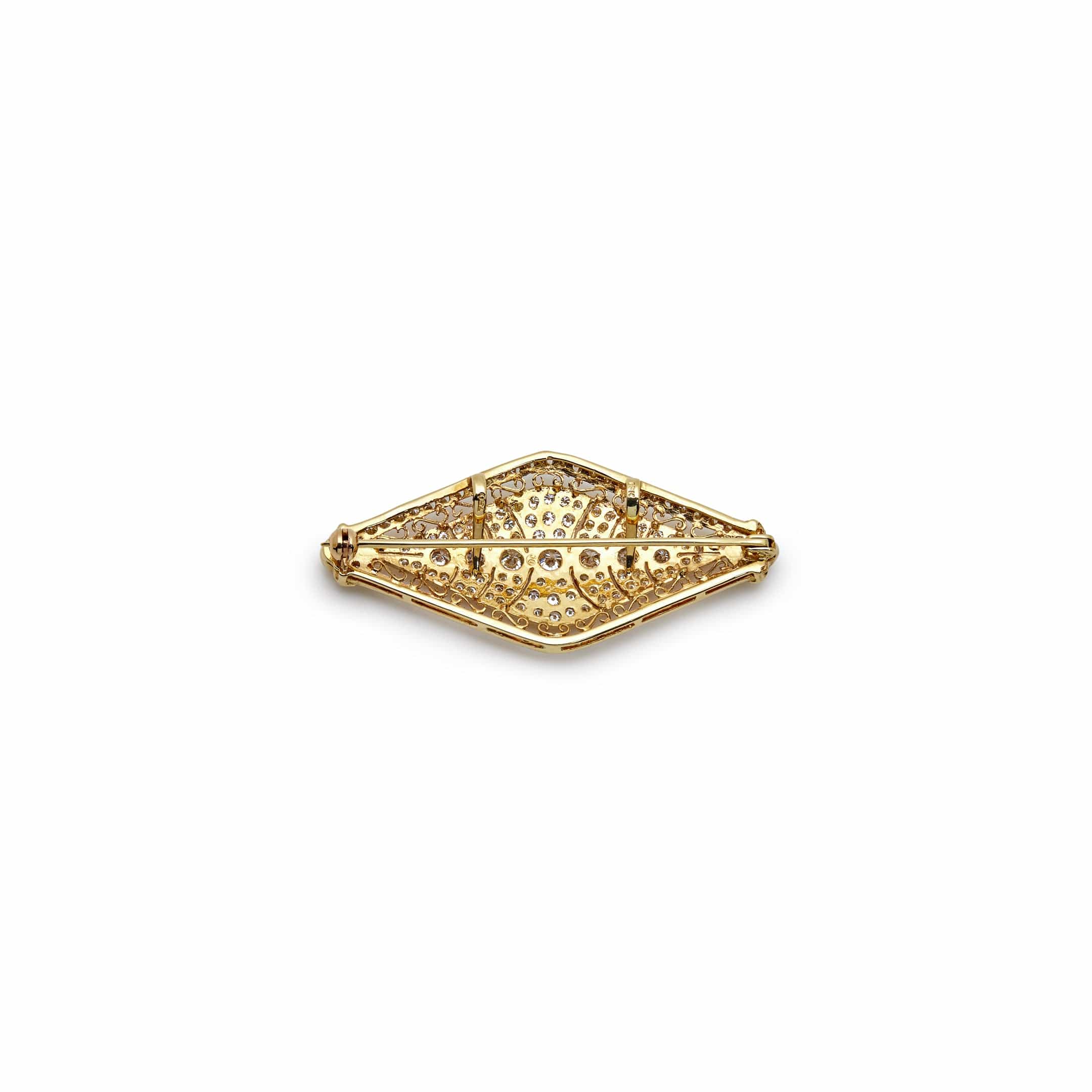 Yellow Gold and Diamond Vintage Brooch