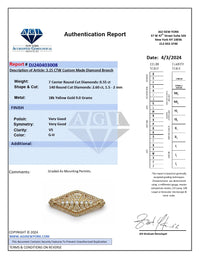 Yellow Gold and Diamond Vintage Brooch