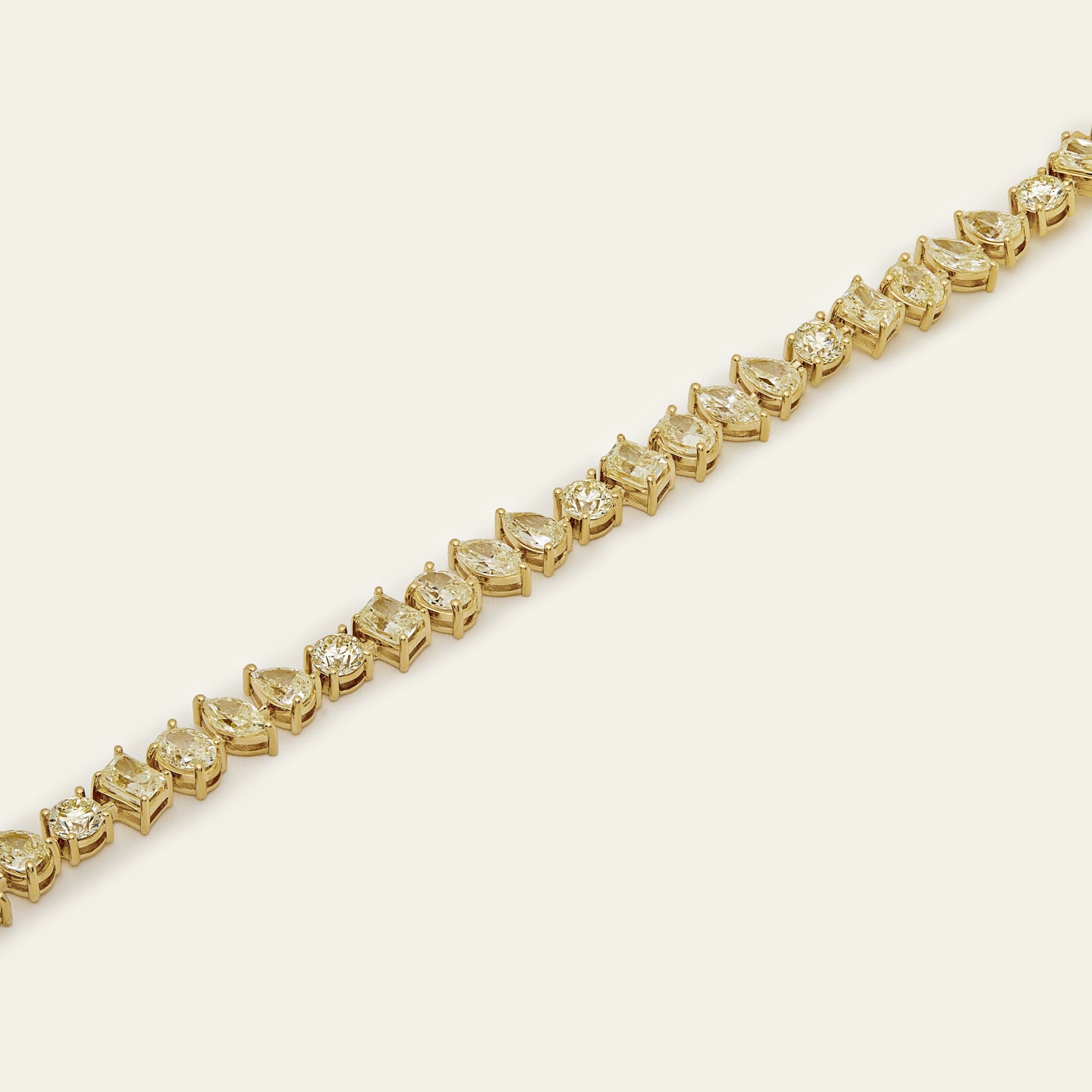 Aria 13 Carat Yellow Diamond Confetti Tennis Bracelet