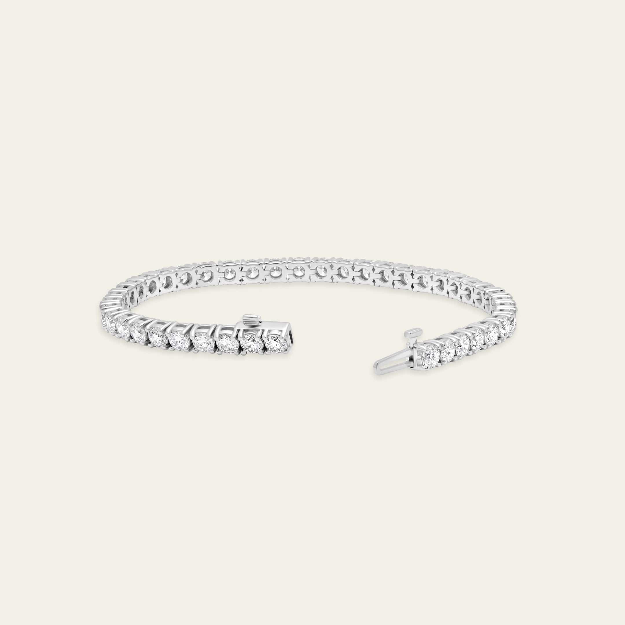 Aurora 8 Carat Round Diamond Tennis Bracelet
