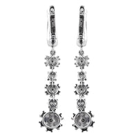 1ct. Diamond Earrings Set In 14K White Gold
