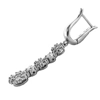 1ct. Diamond Earrings Set In 14K White Gold