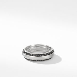 Beveled Band Ring in 18K White Gold with