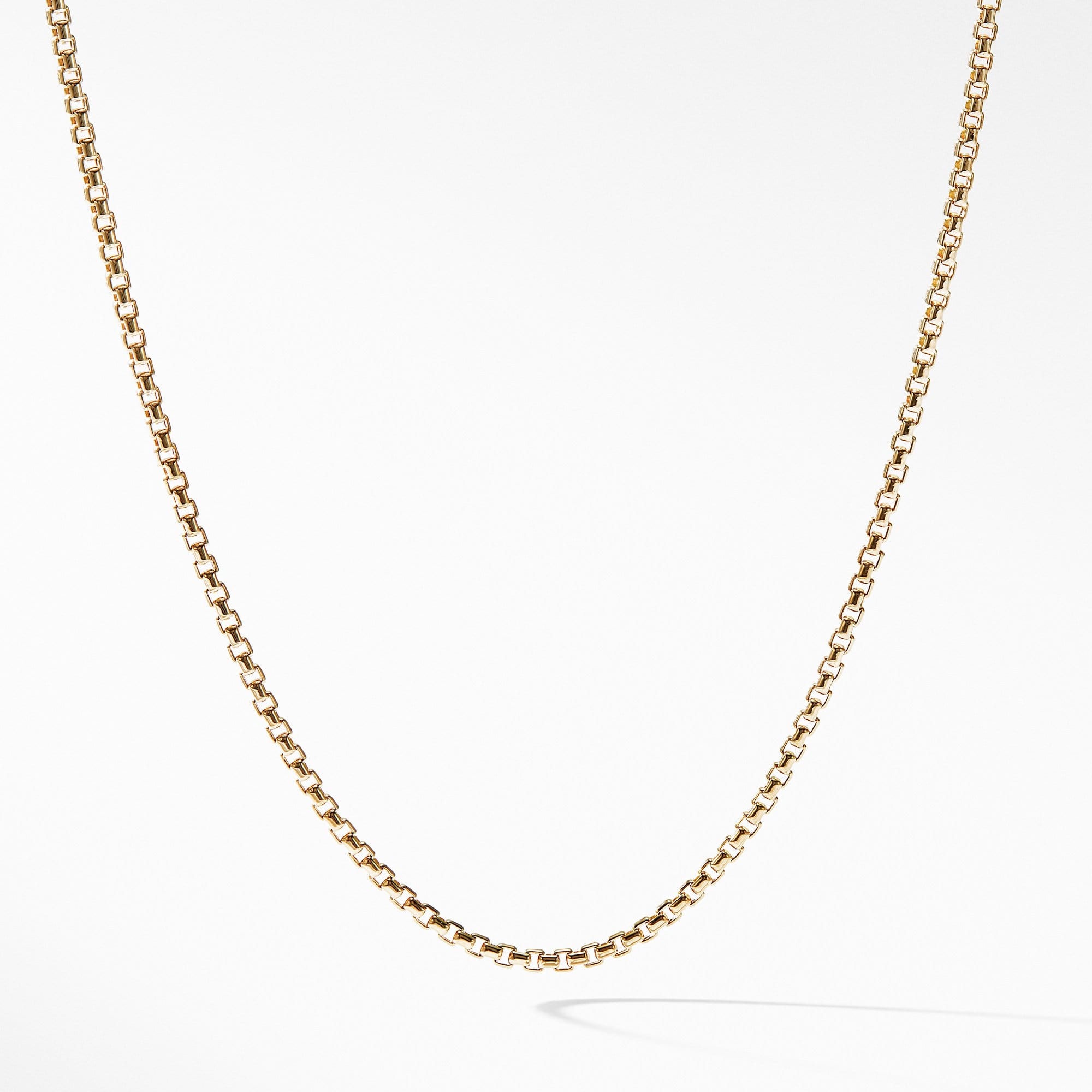 Box Chain Necklace in 18K Gold, 1.7mm