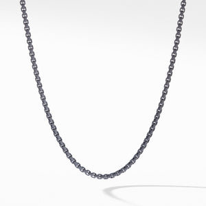 Box Chain Necklace in Grey