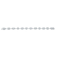Fancy Shape Diamond Bar Bracelet