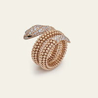 Bvlgari Pallini Serpenti Ring 358664 Rose Gold