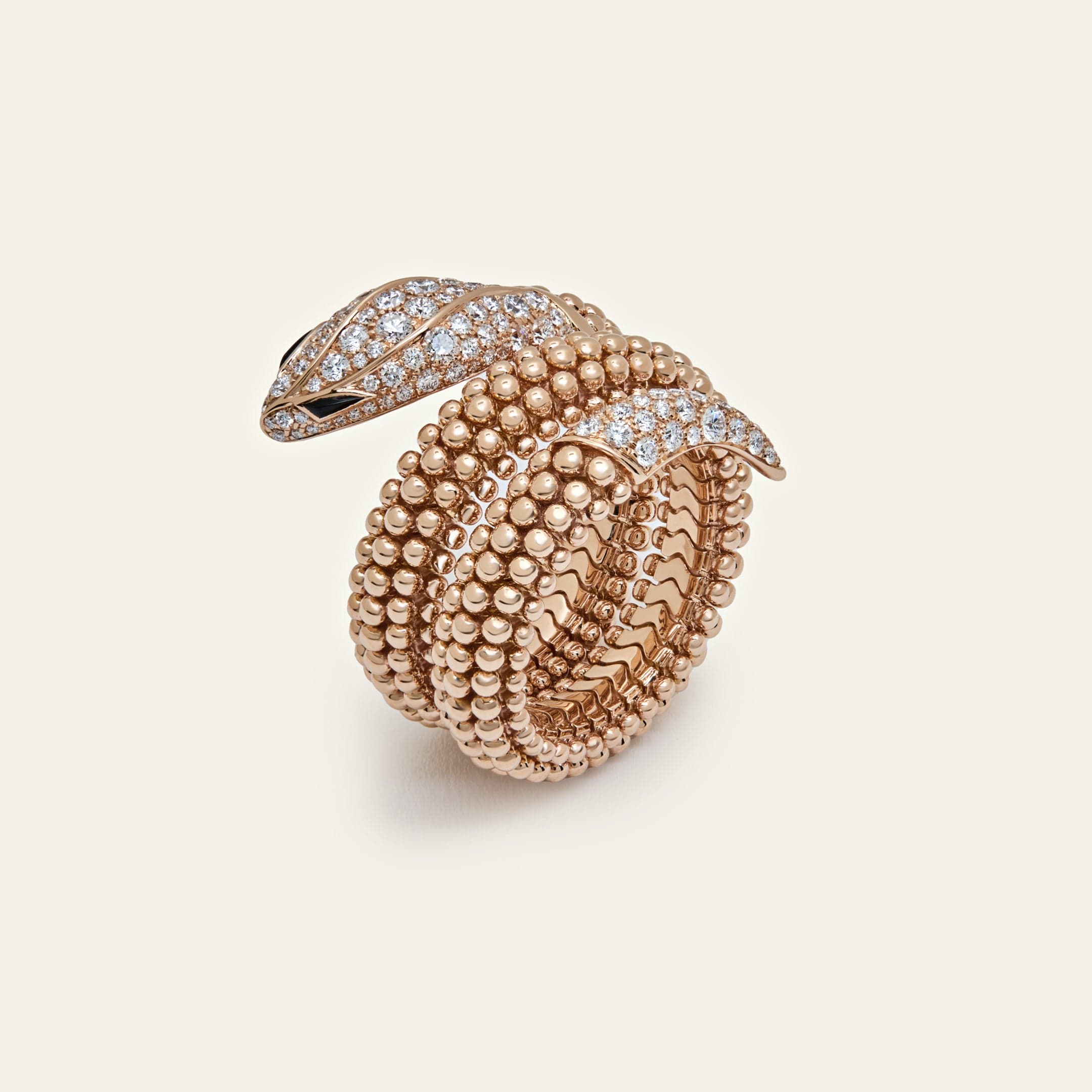 Bvlgari Pallini Serpenti Ring 358664 Rose Gold