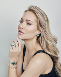 BVLGARI Serpenti Spiga Watch 103626 Rose Gold Malachite Dial Diamond