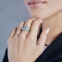 BVLGARI Serpenti Viper Ring One-Coil White Gold Full Pavé Diamond Set 345223