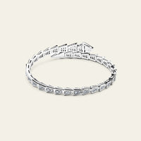 BVLGARI Serpenti Viper Slim Bracelet White Gold Full Pavé Diamonds 361144