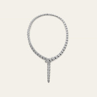 BVLGARI Serpenti Viper White Gold Diamond Necklace 348165