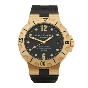 Bvlgari Diagono 18K Yellow Gold Men's Watch
