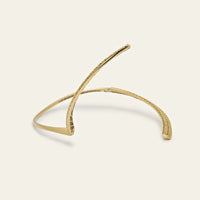 Bypass Cuff Yellow Diamond Necklace