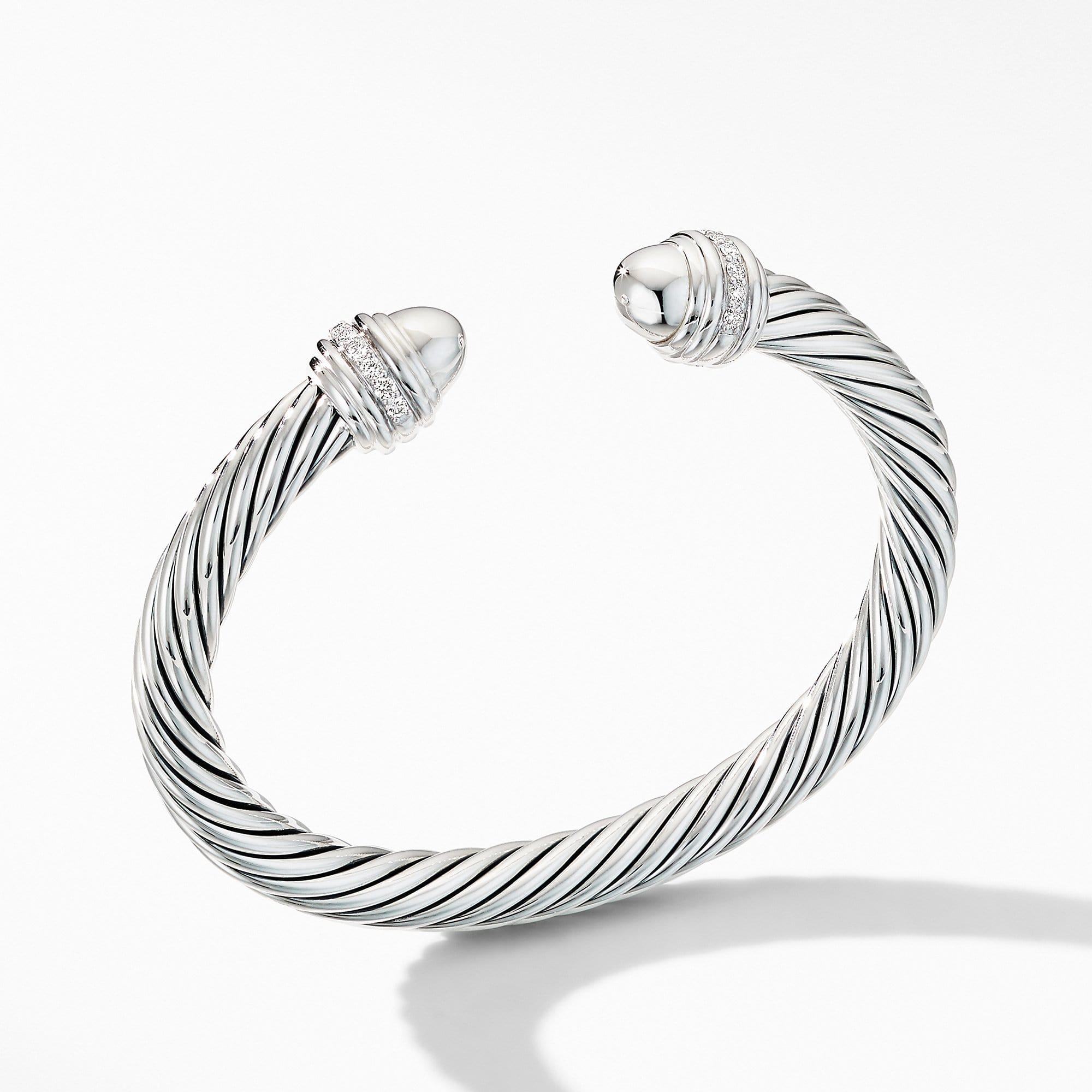 Cable Bracelet with Diamonds