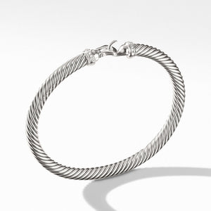 Cable Buckle Bracelet with Diamonds
