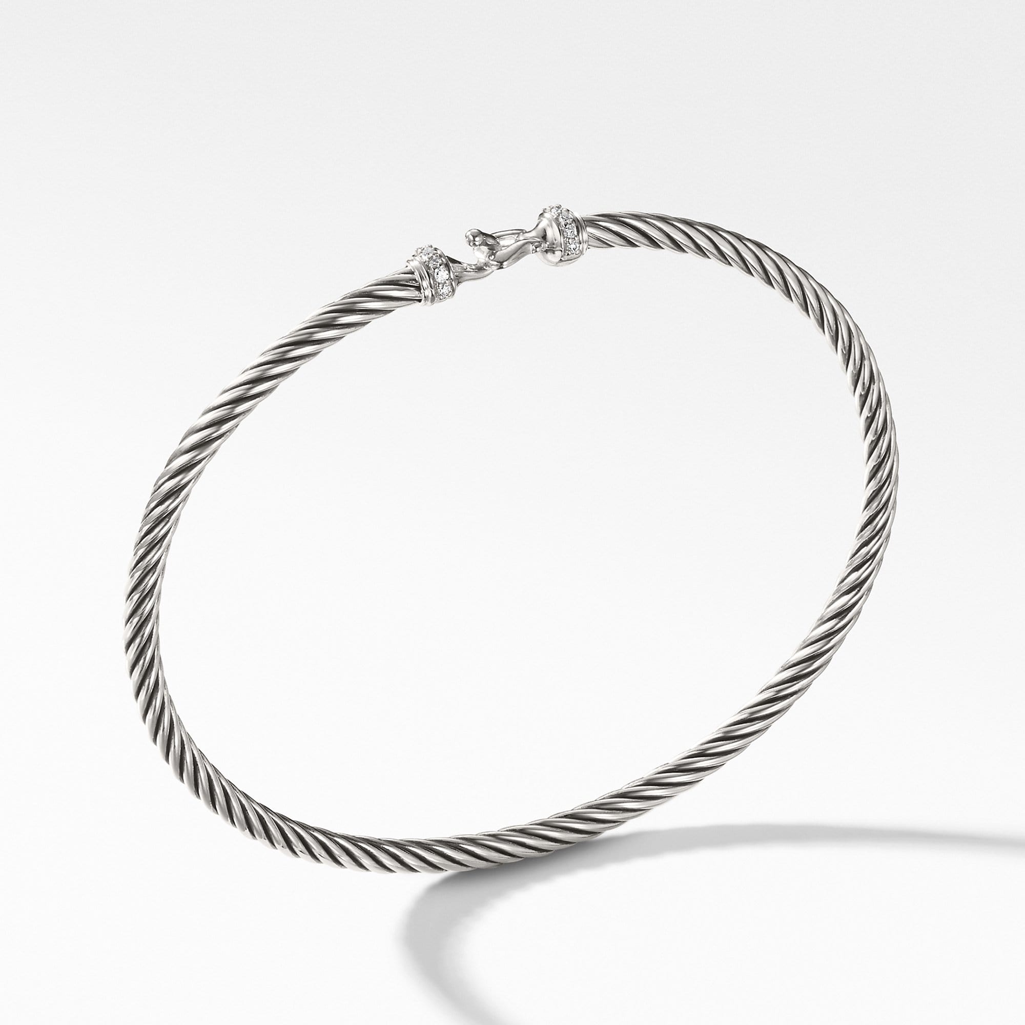 Cable Buckle Bracelet with Diamonds