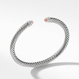 Cable Classics Bracelet with Morganite and Diamonds