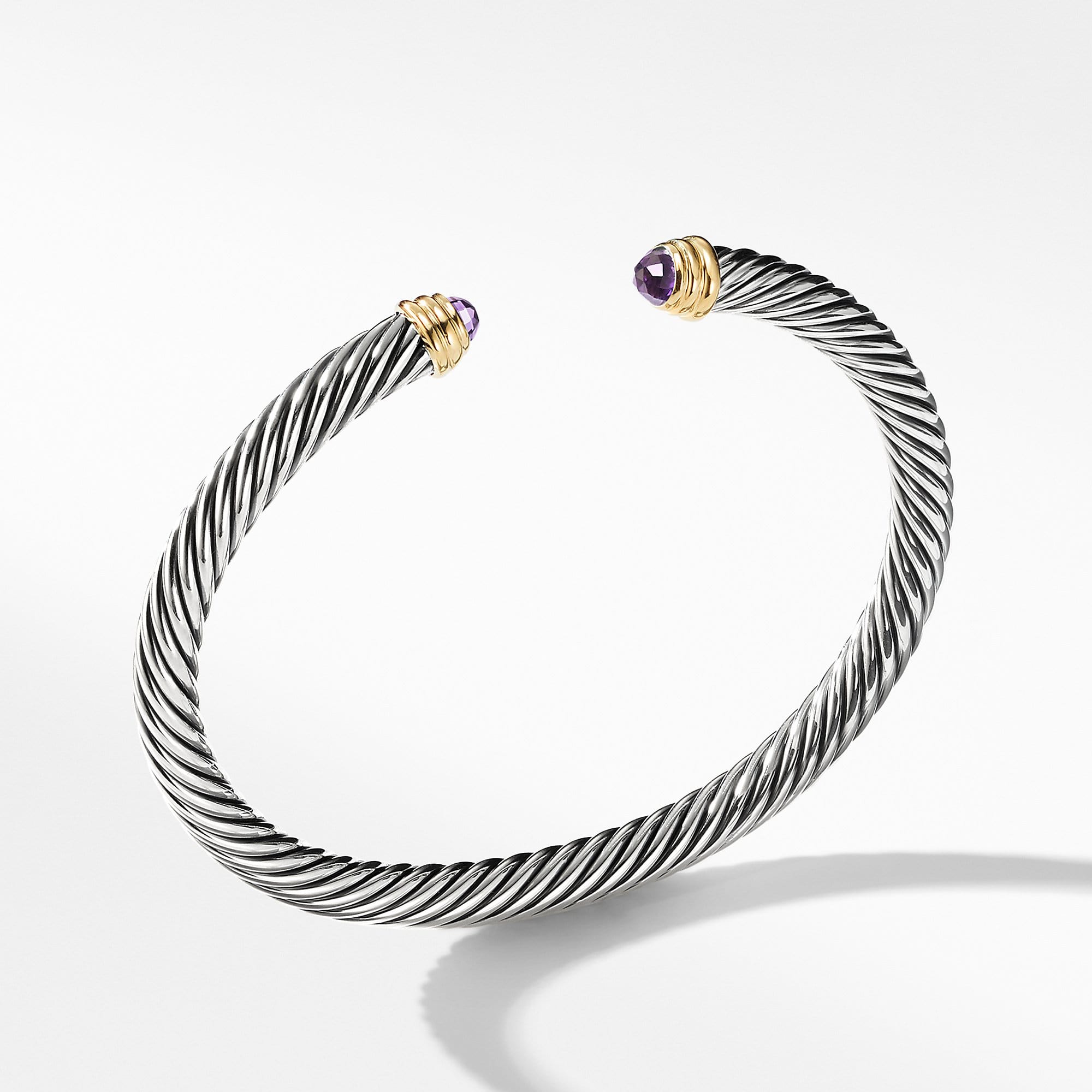 Cable Classics Collection Bracelet with Amethyst and 14K Gold
