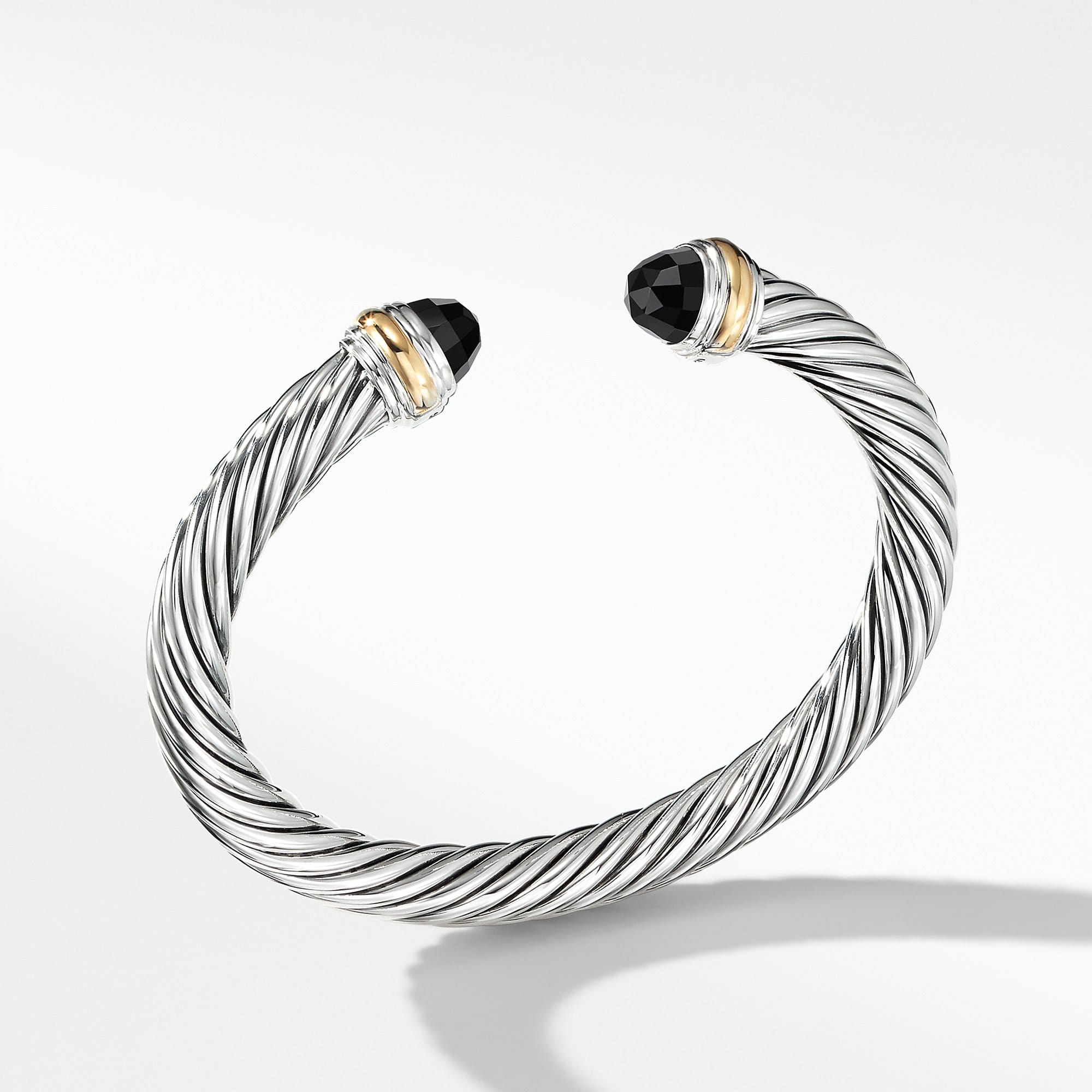 Cable Classics Collection Bracelet with Black Onyx and 14K Gold