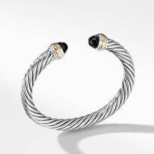 Cable Classics Collection Bracelet with Black Onyx and 14K Gold