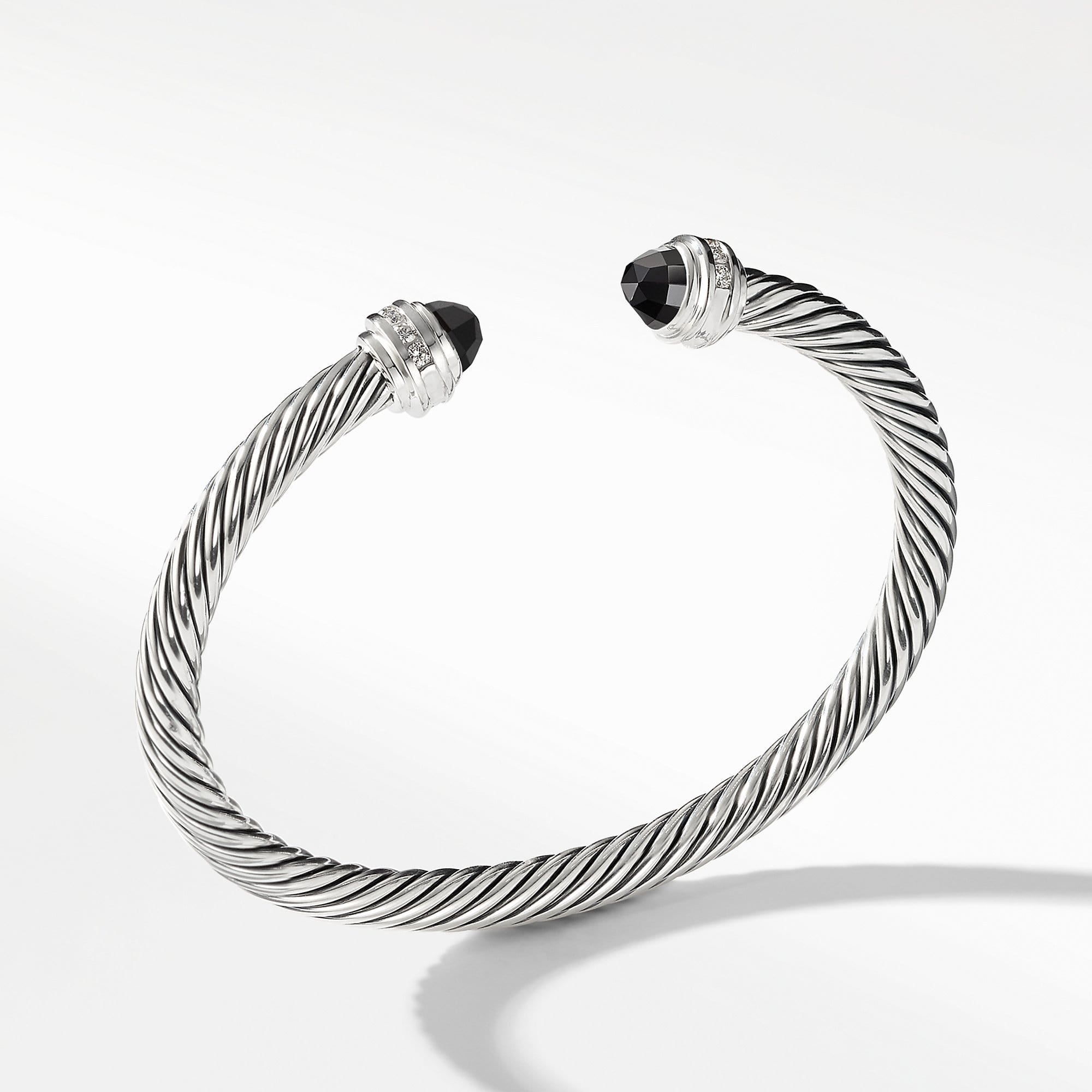 Cable Classics Collection Bracelet with Black Onyx and Diamonds