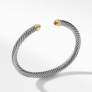 Cable Classics Collection Bracelet with Citrine and 14K Gold