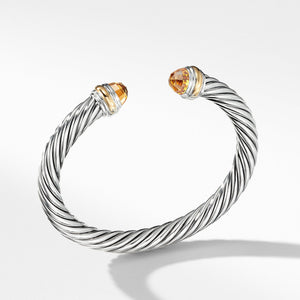 Cable Classics Collection Bracelet with Citrine and 14K Gold