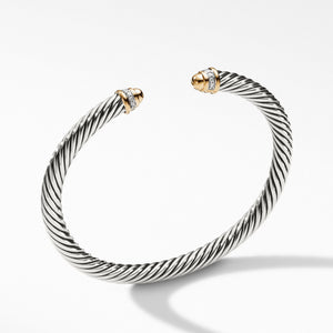 Cable Classics Collection Bracelet with Diamonds and 18K Gold