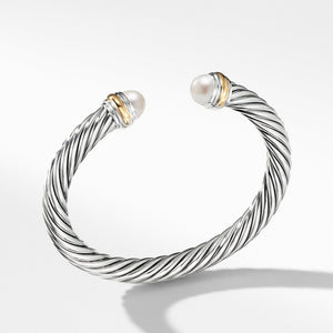 Cable Classics Collection Bracelet with Pearl and 14K Gold