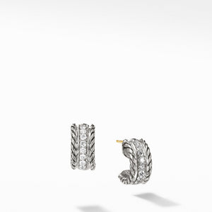 Cable Classics Collection Earrings with Diamonds