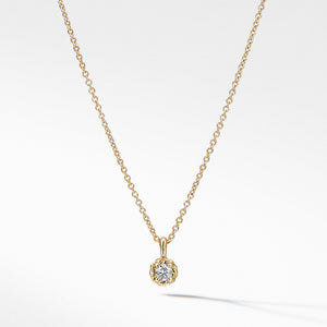 Cable Collectibles Kids Necklace Birthstone Necklace with Diamond in 18K Gold, 3mm