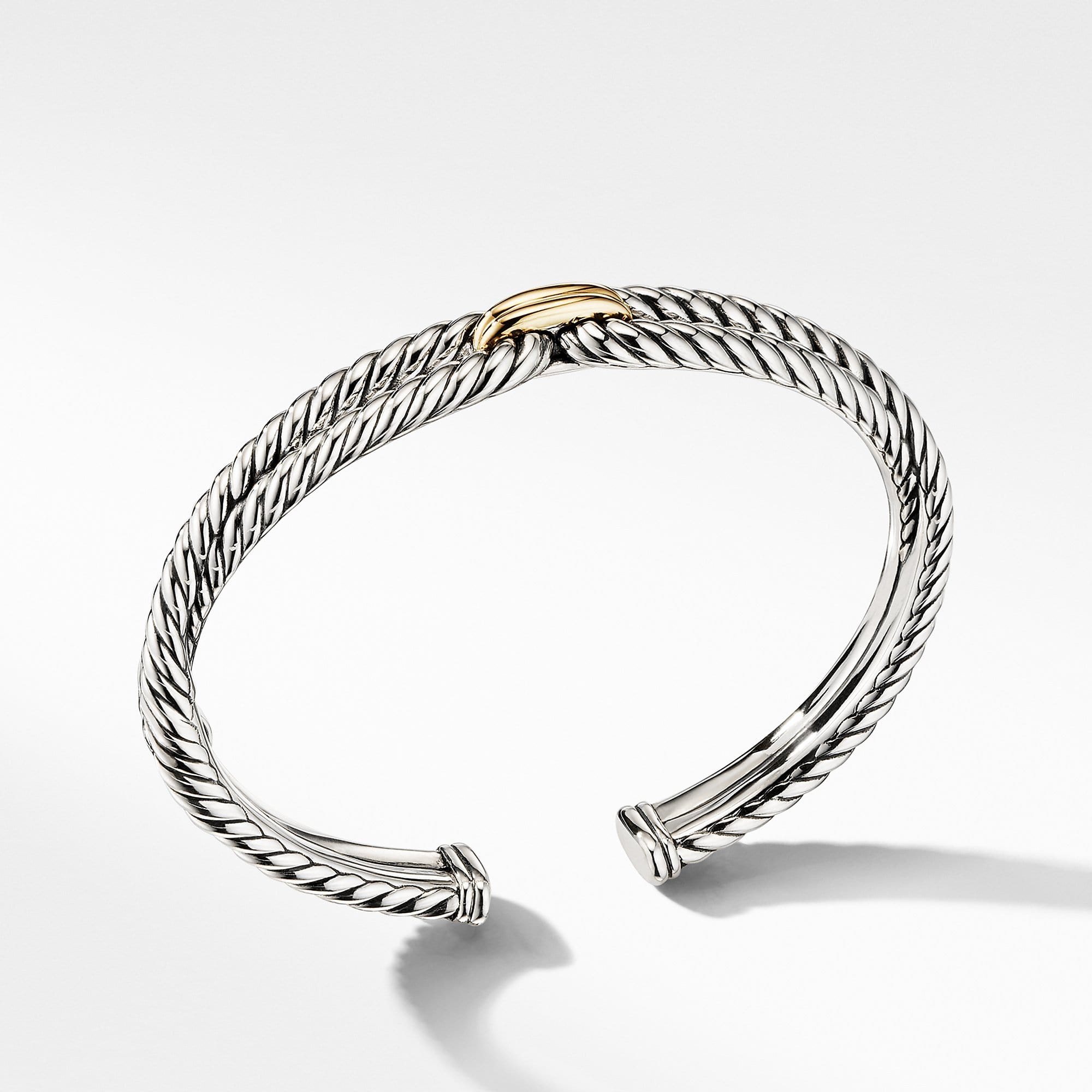 Cable Loop Bracelet with 18K Gold