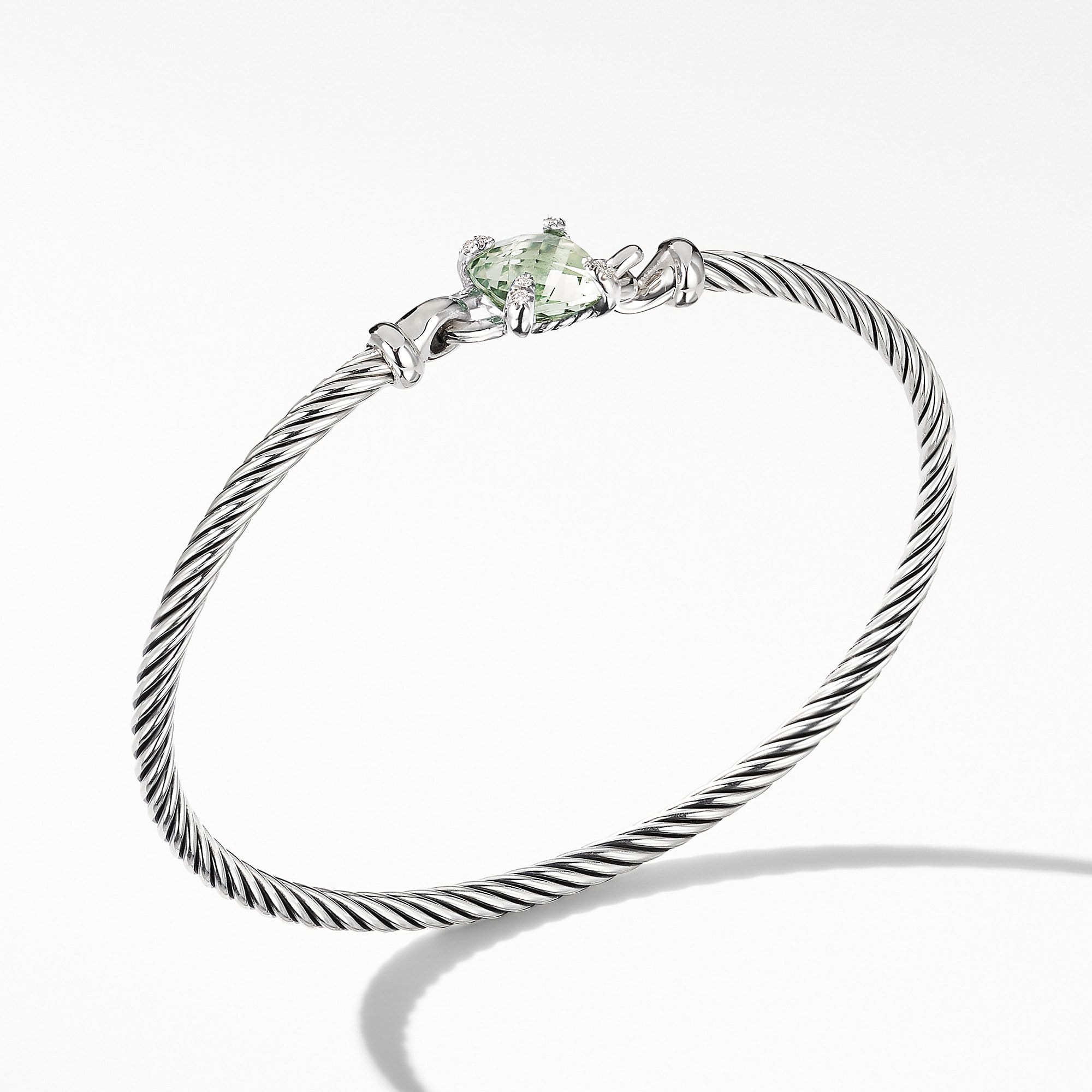 Chatelaine Bracelet with Prasiolite and Diamonds