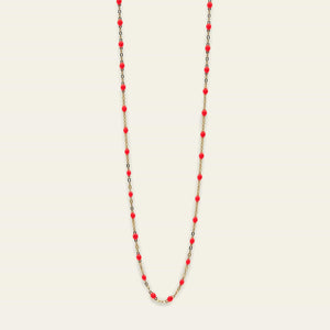 Classic Gigi Necklace in Coral