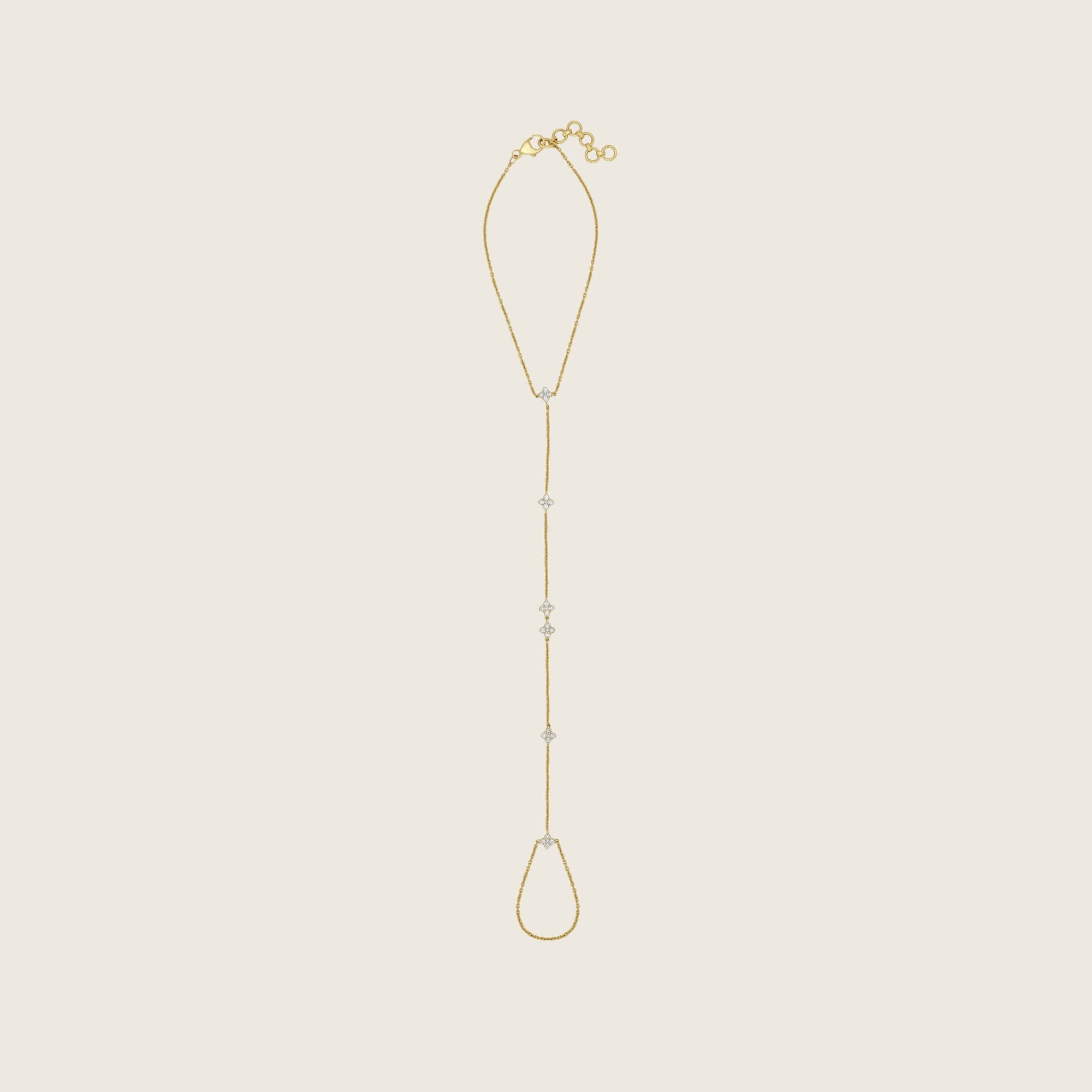 Clover Diamond Hand Chain