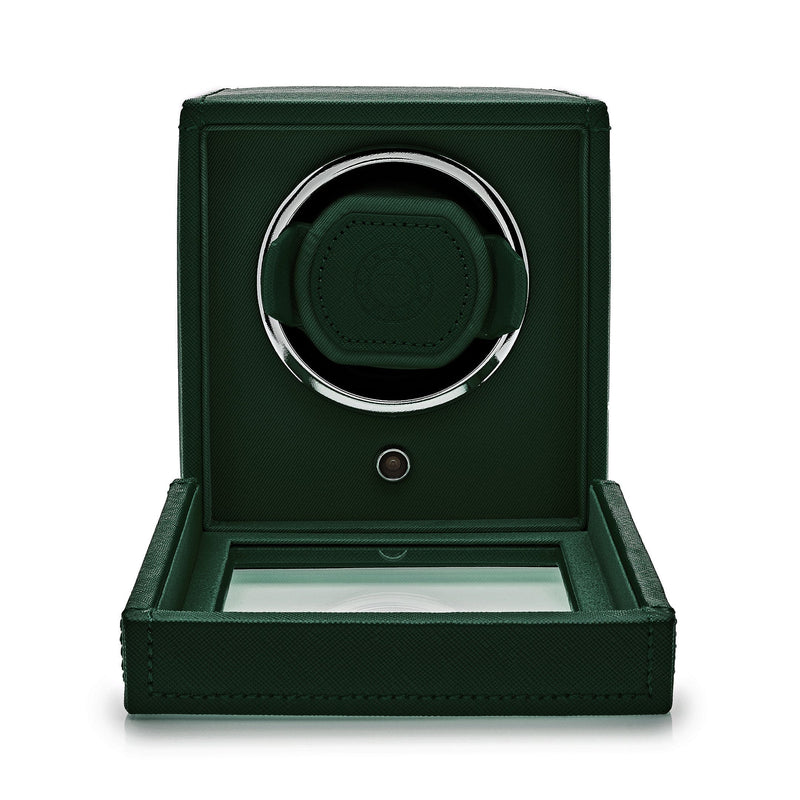 Cub Single Watch Winder with Cover - Green