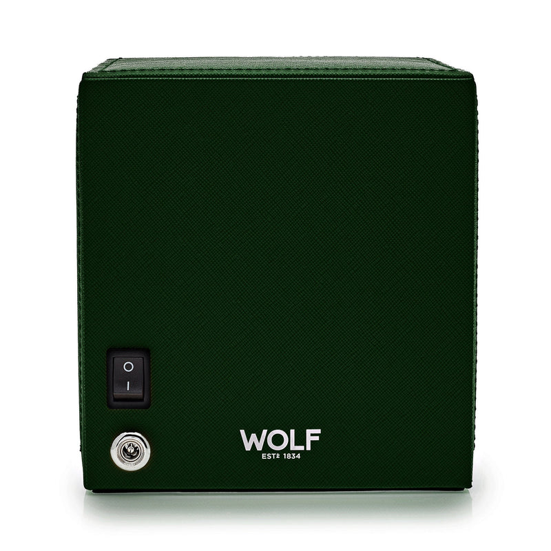 Cub Single Watch Winder with Cover - Green