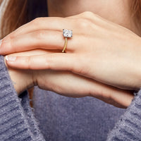 Cushion Cut Diamond Engagement Ring