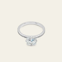 Cushion Cut Diamond White Gold Engagement Ring