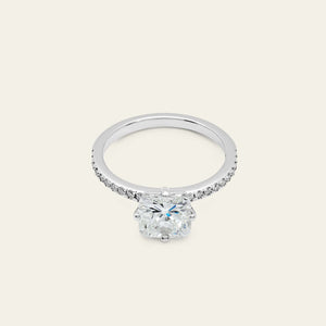 Cushion Cut Diamond White Gold Engagement Ring