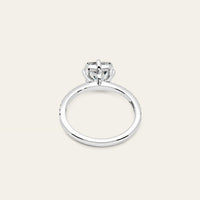 Cushion Cut Diamond White Gold Engagement Ring