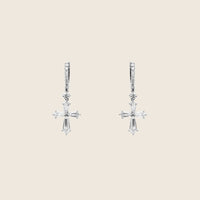 Custom Cross Dangling Earrings