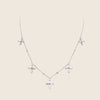 Custom Five Cross Diamond Necklace