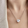 Custom Heart Shaped Diamond Necklace